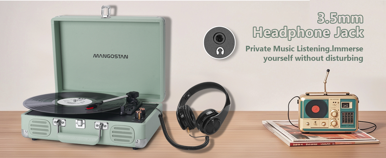 portable record player turntables vinyl record player with speakers
