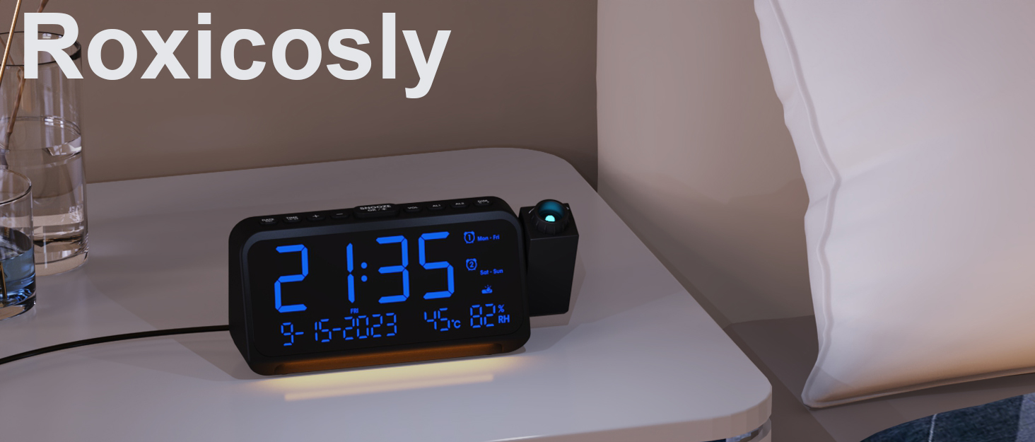 clock with date day of the week for eldly clock projects on wall ceiling cool projector clock teens