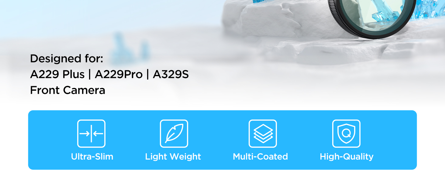 VIOFO CPL for A229 Plus/Pro &amp;amp; A329S: Ultra-slim, multi-coated lens filter reduces glare.