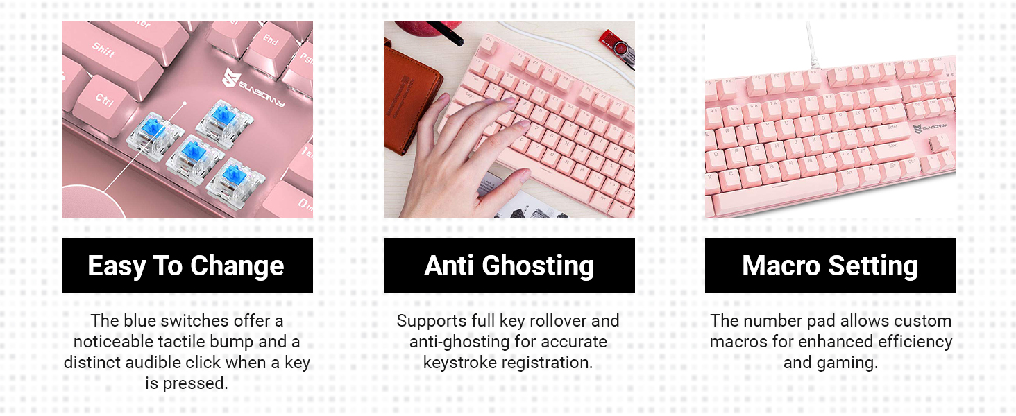 pc full-size mechanical keyboard quiet mechanical keyboard gaming keyboards wired keyboard