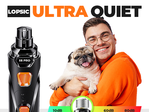 ultra quiet dog nail trimmer kit