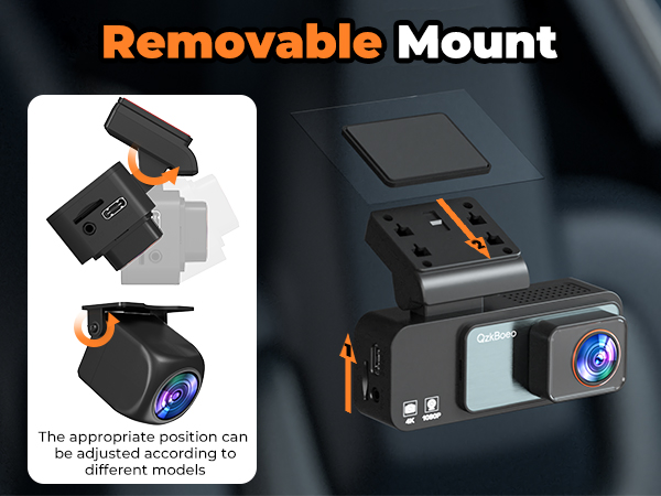 4k dash cam front and rear