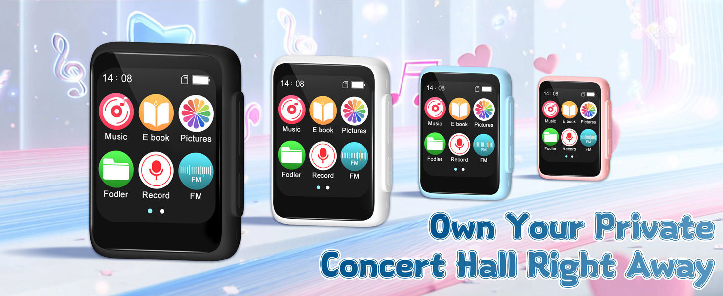 mp3 player with fm radio, mp3 player with speaker, usb mp3 player, mp3 player no wifi