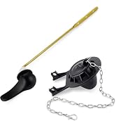 iFealClear Universal Toilet Handle Replacement Kit Front Mount with 2-Inch Rubber Toilet Flapper ...