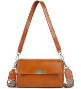imeetu Genuine Leather Shoulder Bag for Women,Crossbody Bag Purse,Women's Handbags with 2 Detacha...