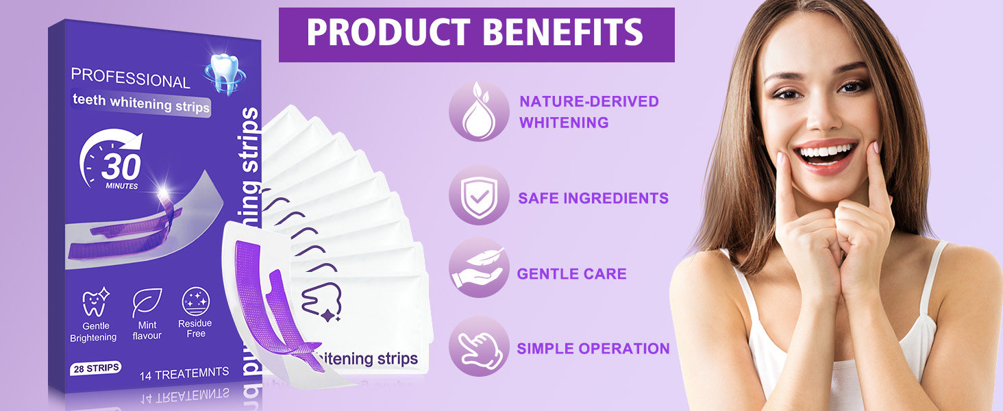 Purple Teeth whitening Strips
