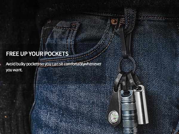 Mini Titanium Key Rings