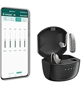 Rechargeable Hearing Aids for Seniors, BTE Noise Reduction Hearing Amplifiers App Controlled Hear...