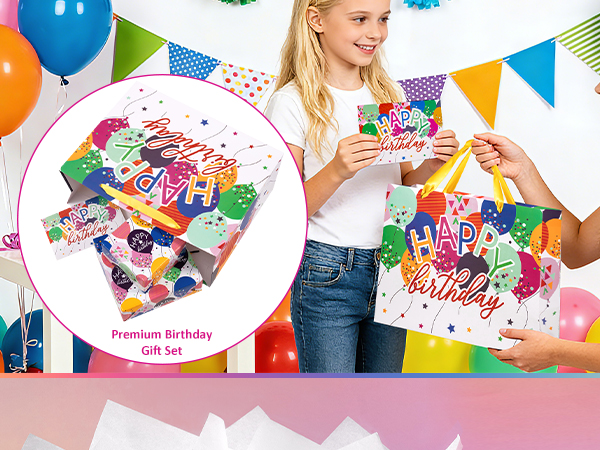 WRAPAHOLIC 13&amp;#34; Large Birthday Gift Bag
