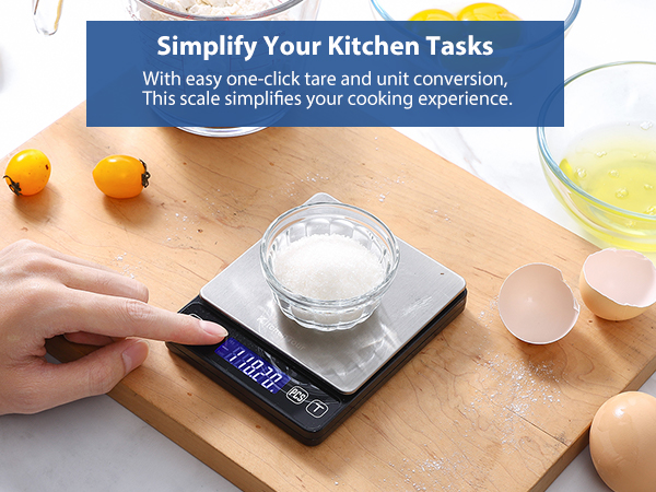 one click for tare and unit