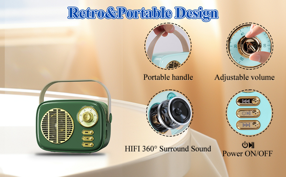 Small Portable Bluetooth Speaker