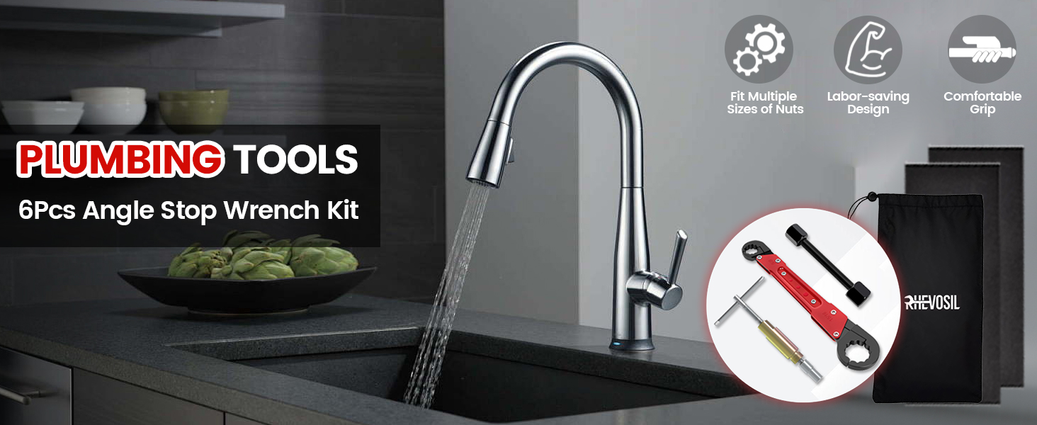 6 Pcs Plumbing Tools Kit