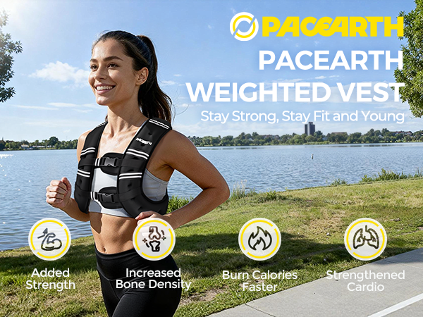 PACEARTH Weighted Vest for Women&amp;amp;amp;amp;Men