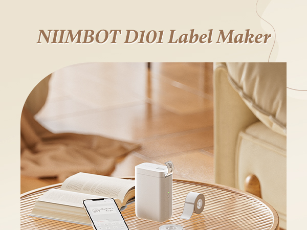 NIIMBOT D101 Label Makers Portable Smart Sticker Printer for Home Office School Use