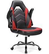 Sweetcrispy Computer Gaming Desk Chair - Ergonomic Office Executive Adjustable Swivel Task PU Lea...