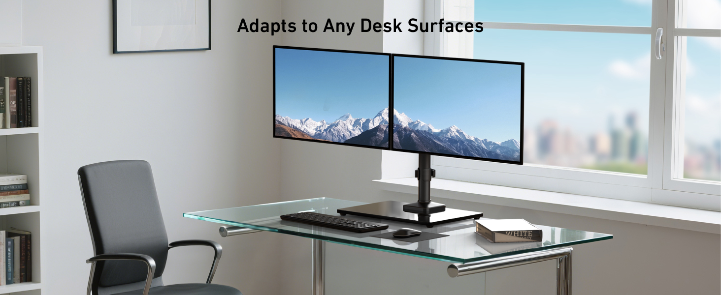 double monitor mount
