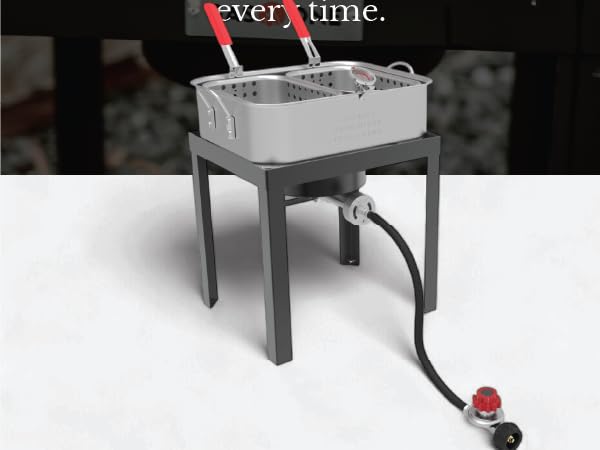 GasOne Outermust King Kooker Fish Fryer Propane Double Deep Fryer