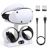 FASTSNAIL Charging Stand for PlayStation VR2, Vertical PS VR2 Headset &amp; Sense Controller Charge D...
