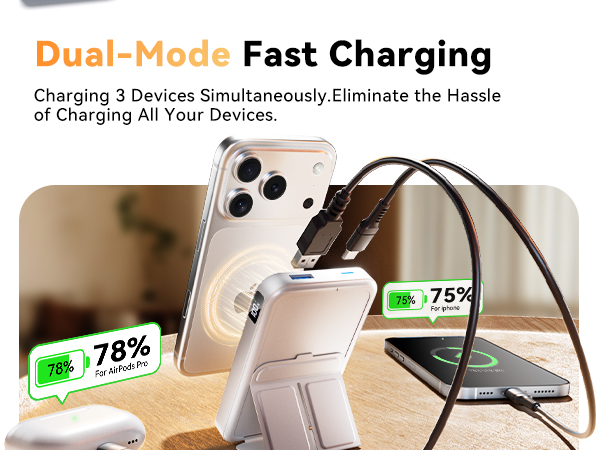 10000mAh Magnetic Portable Charger