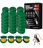36 Pack Cockroach Gel Bait, Highly Effective Roach Killer Indoor Infestation Solution, Fast Actin...