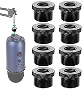 Rigych Blue Yeti Mic Screw Adapter 5/8 Male to 3/8 Female, Metal Screw Thread Adapter for Blue Ye...