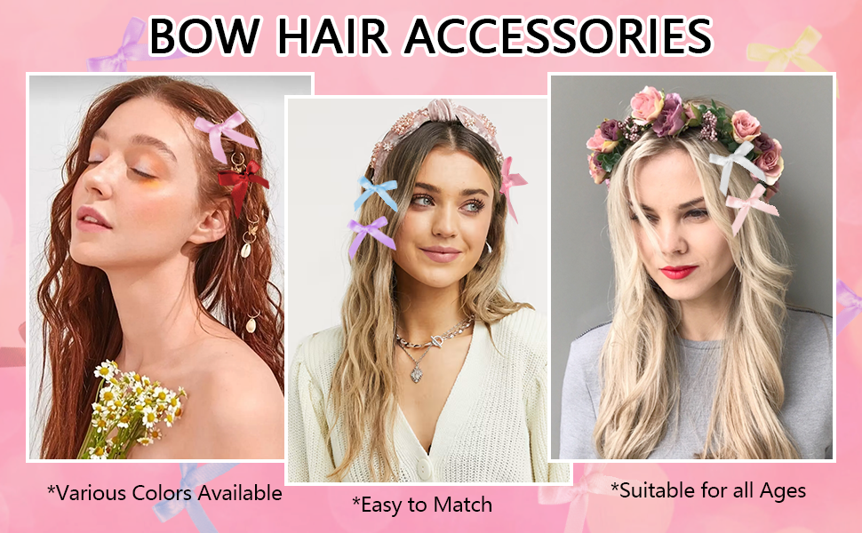 Bow hair clips