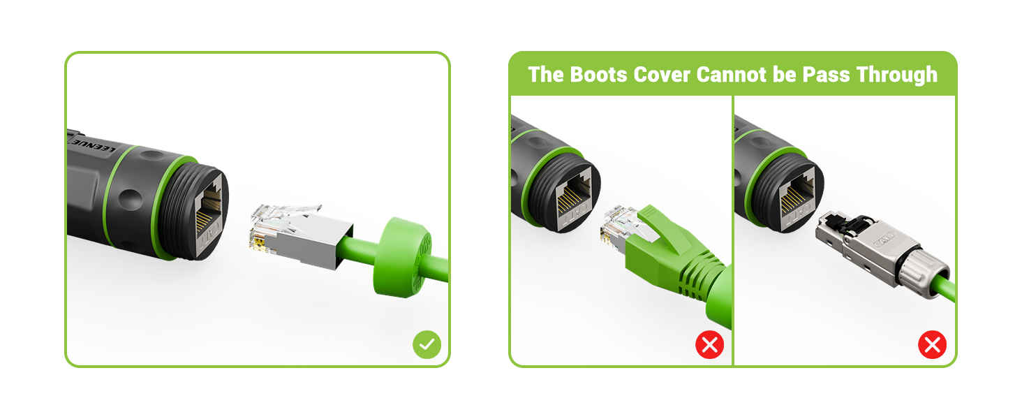 LEENUE Waterproof rj45 Coupler Cat7