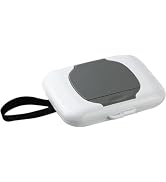 Grey Wipes Case Travel Wipe Holder Reusable Wet Wipe Container Box Silicone Seal Strollers Hangin...