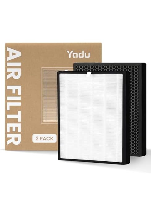 H13 True HEPA Replacement Filter compatible with AP-CDL-0100 Air Purifier 2 Pack for Large Room u...