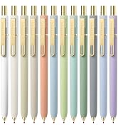 Pur Pick Gel Pens Black Ink Pens for Office 12 Pack, 0.7mm Point Pen Smooth Writing Quick Dry Ret...