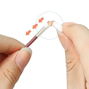 Individually wrapped iodophor cotton swab 100 pack