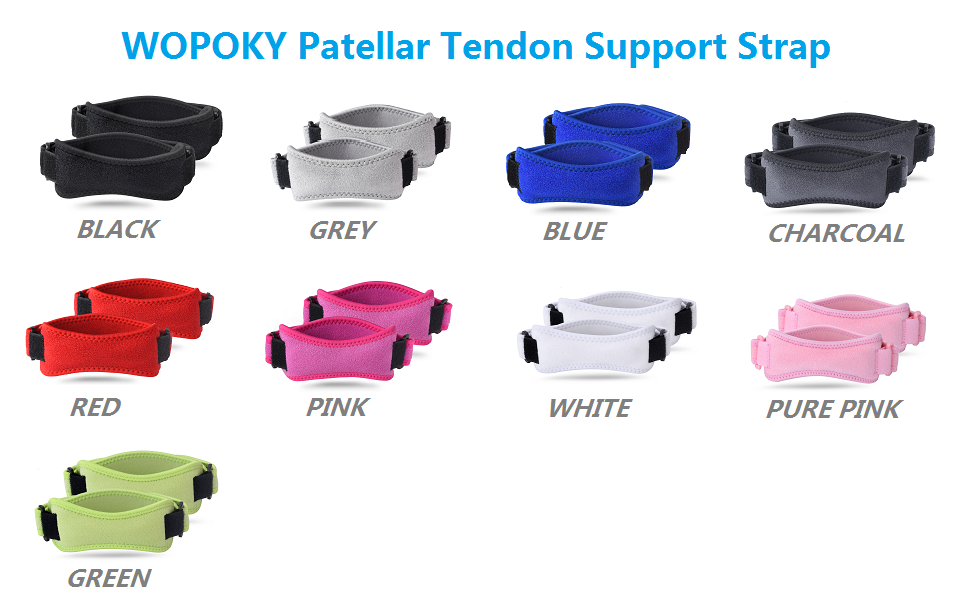 5 colors for this Patellar Tendon Support Strap