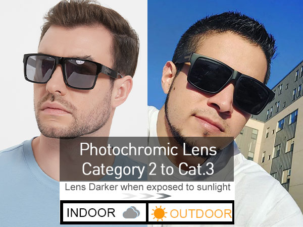 LYZOIT Square Sunglasses for Men Women Polarized Oversized Big UV Protection Rectangle Shades