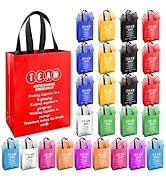 Addblu 50-Piece Employee Appreciation Gift Bags Bulk - Include 25 Team Bags (8x10x4 Inch) &amp; 25 Ti...