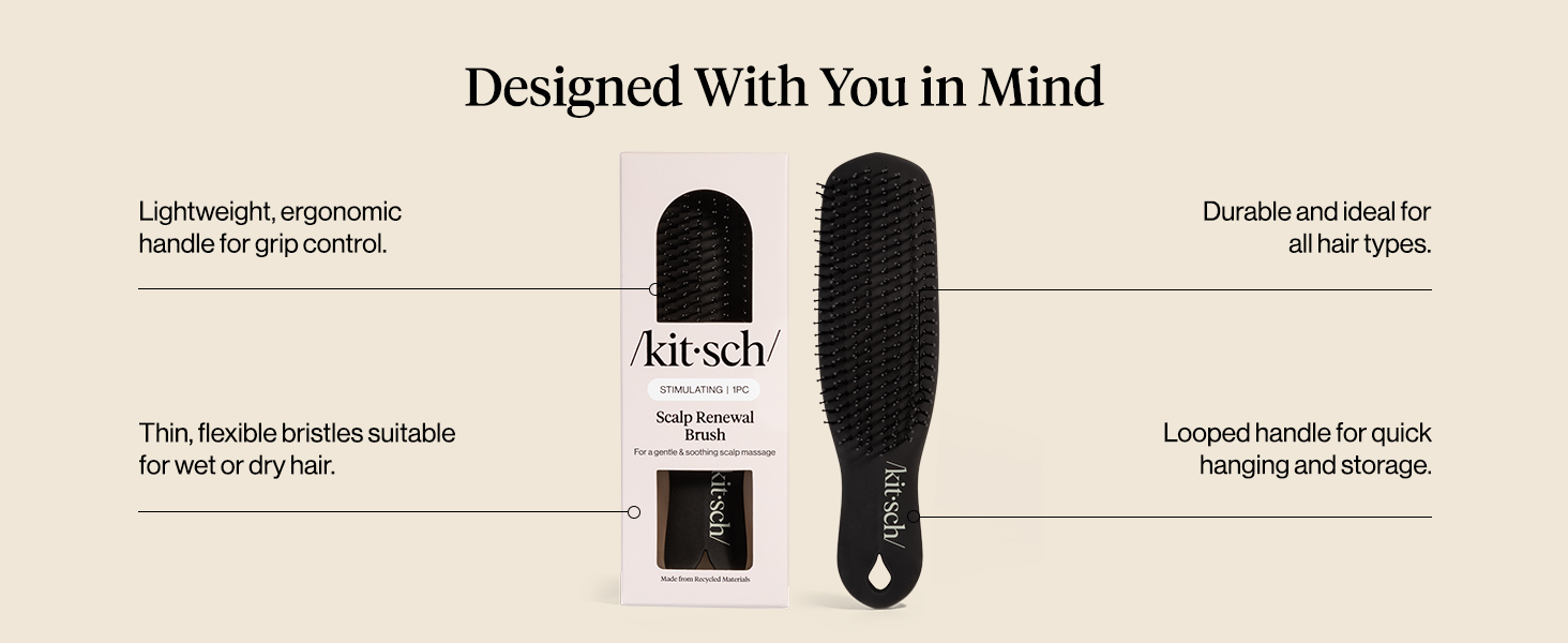 Kitsch Scalp Renewal Brush- Black