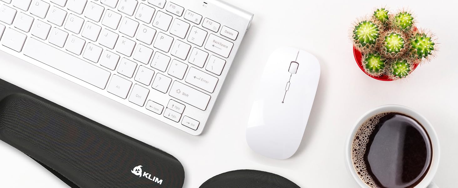 keyboard wrist rest computer pink desk accessories pc pad women mat mouse carpal tunnel arm set gel