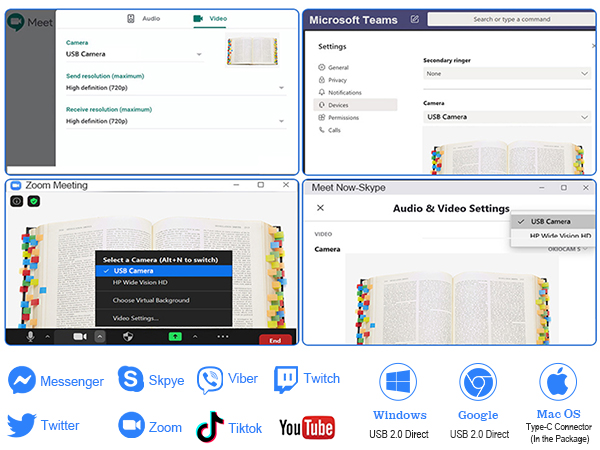 USB document camera teachers classroom teaching 8mp 4K art gift webcam school 