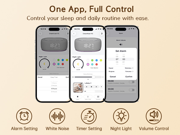 white noise sound machine with app