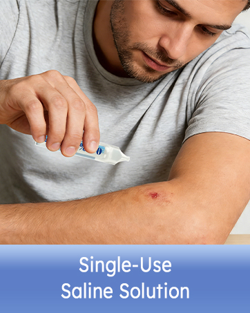 Single-Use Saline Solution