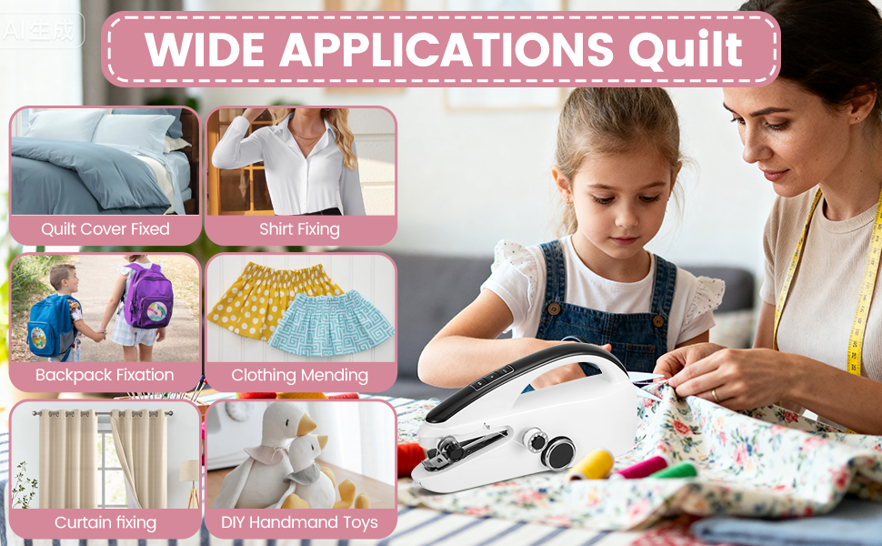 Handheld Sewing Machine making it an ideal gift for anyone interested in DIY projects or sewing