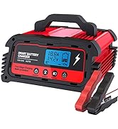 BMK Car Battery Charger, 12V/24V 5/10/20A Fully Automatic Battery Smart Repair Charger for Car Mo...