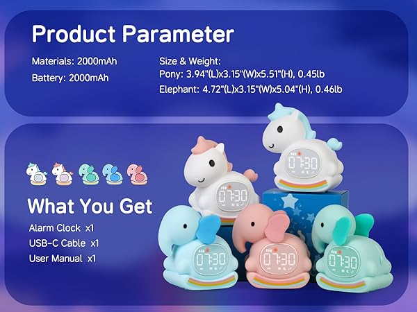 Alarm Clock with Night Light