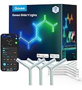 Govee Glide Y RGBIC LED Wall Lights, Smart Wi-Fi Gaming Lights with Music Sync, DIY and Timer Fea...