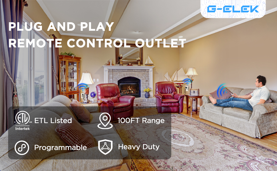 G-ELEK Remote Control Outlet, wireless remote control outlet kit