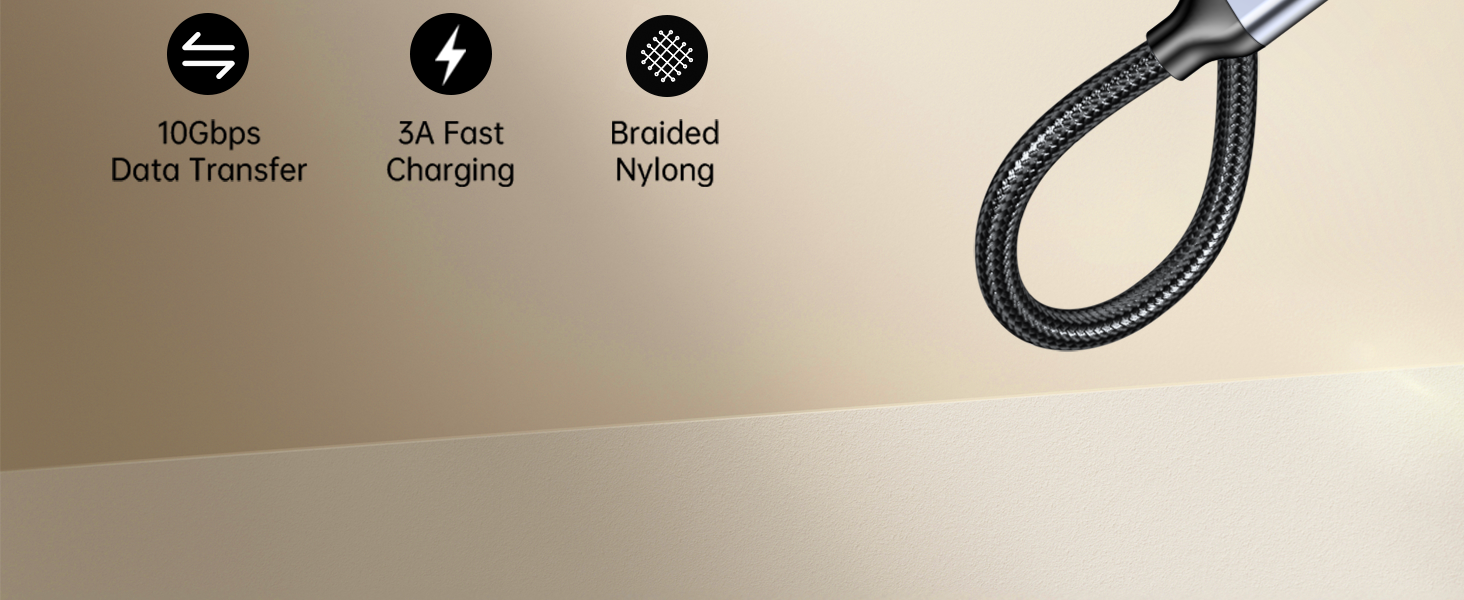 Type C to USB A Charger Cable Converter