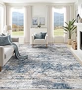 blue and white rug