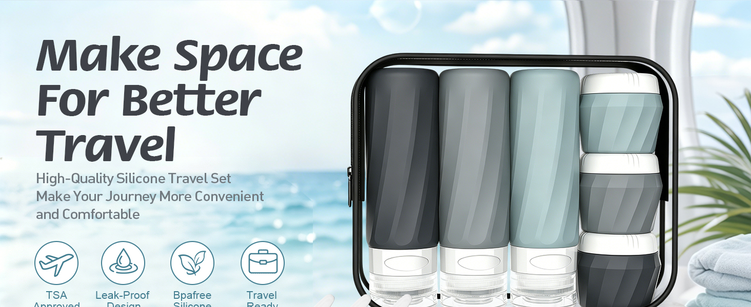 6Pcs Travel Bottles for Toiletries