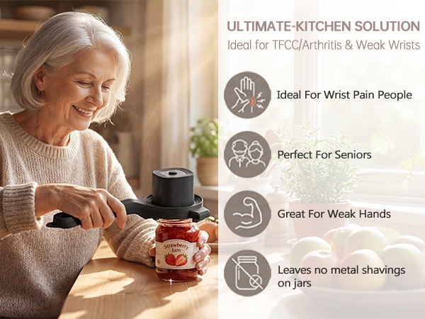 Electric Auto-adjust Jar Opener
