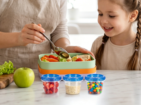 small plastic containers with lids 4 oz