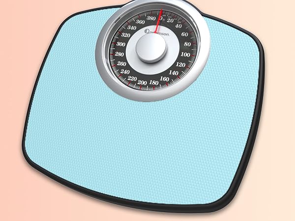 Adamson A25 Scales for Body Weight - Up to 400 LB - 5.3" Dial on 12.4" x 10.2" Platform